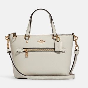 Coach C9948 Mini Gallery Crossbody In Gold/Chalk - Brand New